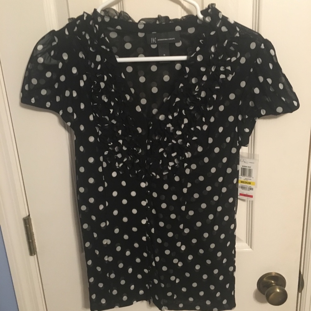 PolkaDot Blouse NWT
